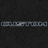 Topographical Hood Lettering | Set of 2