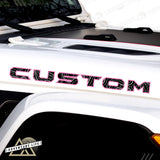 Topographical Hood Lettering | Set of 2