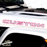 Topographical Hood Lettering | Set of 2