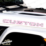 Topographical Hood Lettering | Set of 2