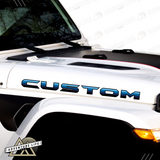 Custom Hood Lettering | Inspired by J6 Honcho Edition (Four-Blue Stripe Series), Set of 2