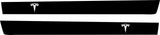 Tesla "T" Rocker Stripe Decals For The 2023-2024 Tesla Cybertruck (x2)