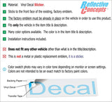 RAM Tail Light Lettering Decal - 2019-2024 Ram