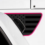 Premium Fender Vent Decal Set | Black Flag - fits Wrangler JL & Gladiator JT