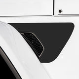 Premium Fender Vent Decal Set | Black Topo - fits Wrangler JL & Gladiator JT