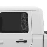 Topographic Window Graphic for Gladiator JT and Wrangler JLU | Set of 2