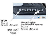 1500 SST H.O. Sport Performance Hood Emblem Overlay Decals - 2025 Limited