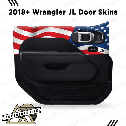 2018+ Wrangler JL Door Skins | American Flag