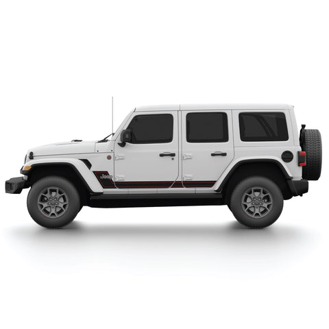 Lower Side Stripe with pinstripe for Wrangler JL