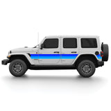 Retro Gradient Side Graphic Kit for Wrangler JL