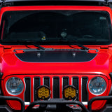 Black Topo Hood Graphic | fits Wrangler JL and Gladiator JT