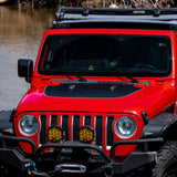 Black Topo Hood Graphic | fits Wrangler JL and Gladiator JT