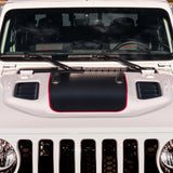 Hood Graphic for RUBICON | Black Topo - fits Wrangler JL & Gladiator JT