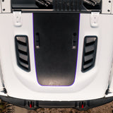 Hood Graphic for RUBICON | Black Topo - fits Wrangler JL & Gladiator JT