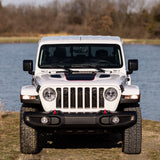 Hood Graphic for RUBICON | Black Topo - fits Wrangler JL & Gladiator JT