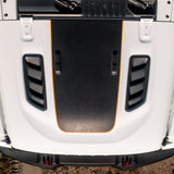 Hood Graphic for RUBICON | Black Topo - fits Wrangler JL & Gladiator JT