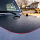 Hood Graphic for Wrangler JK | Black Topo