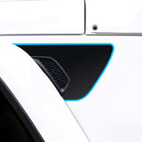 Premium Fender Vent Decal Set | Black Topo - fits Wrangler JL & Gladiator JT