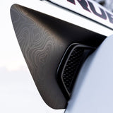 Premium Fender Vent Decal Set | Black Topo - fits Wrangler JL & Gladiator JT