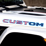 American Flag Hood Lettering | Set of 2