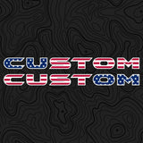 American Flag Hood Lettering | Set of 2