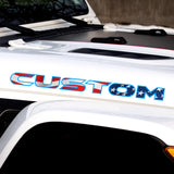 American Flag Hood Lettering | Set of 2