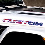 American Flag Hood Lettering | Set of 2