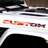 American Flag Hood Lettering | Set of 2