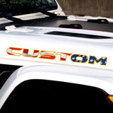 American Flag Hood Lettering | Set of 2