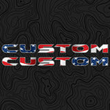 American Flag Hood Lettering | Set of 2