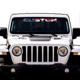 American Flag Windshield Lettering