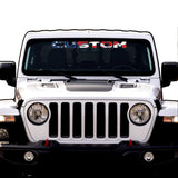 American Flag Windshield Lettering