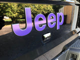 JEEP Gladiator Emblem Overlay Decal Set | Solid Colors