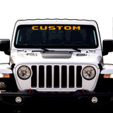 Windshield Lettering