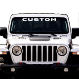 Windshield Lettering