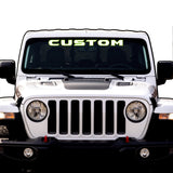 Windshield Lettering