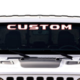 Windshield Lettering