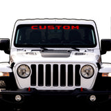 Windshield Lettering