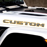 Plaid Hood Lettering | Set of 2