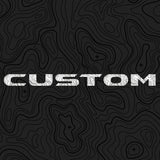 Topographical Hood Lettering | Set of 2