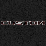 Topographical Hood Lettering | Set of 2