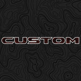 Topographical Hood Lettering | Set of 2