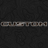 Topographical Hood Lettering | Set of 2