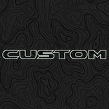 Topographical Hood Lettering | Set of 2