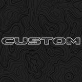 Topographical Hood Lettering | Set of 2