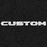 Topographical Hood Lettering | Set of 2