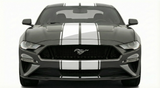 Dual 12" Racing Stripes w/pins Self Healing Vinyl fits Ford Mustang 2015 2023