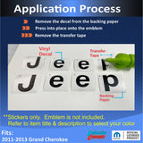 Jeep Emblem Overlay Decals   - 2011-2013 Grand Cherokee
