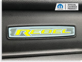REBEL Glove Box Inlay Decal  - 2019-2025 Ram 1500 Rebel