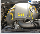 Engine Cover STRIPE Decals - Charger 5.7L